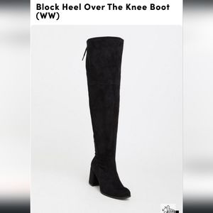 Black over the knee boots